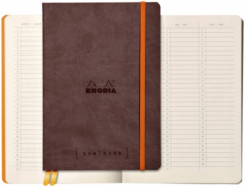 Bullet Journal Rhodia A5 60vel dots chocolade bruin-2