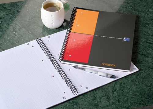 Spiraalblok Oxford International Notebook A4+ ruit 5mm-5