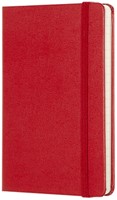 Notitieboek Moleskine pocket 90x140mm lijn hard cover rood-2