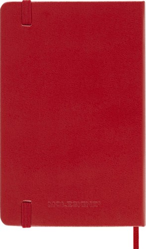 Notitieboek Moleskine pocket 90x140mm lijn hard cover rood-3