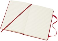 Notitieboek Moleskine pocket 90x140mm lijn hard cover rood-1