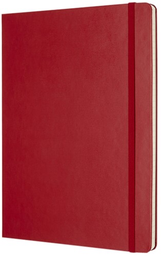 Notitieboek Moleskine XL 190x250mm lijn hard cover scarlet red-2