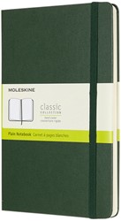 Notitieboek Moleskine large 130x210mm blanco hard cover myrtle green