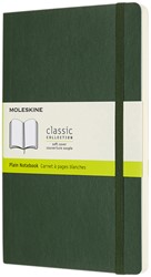 Notitieboek Moleskine large 130x210mm blanco soft cover myrtle green