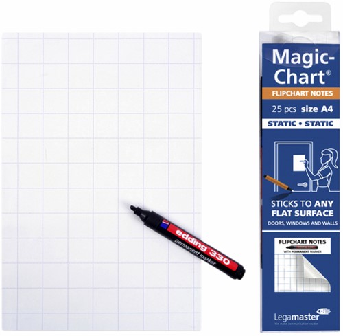 Magic-chart notes Legamaster flipchart 20x30cm 25 vel wit