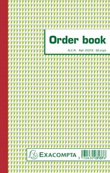 Orderboek Exacompta 210x135mm 50x3vel lijn
