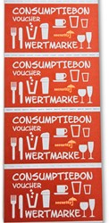 Consumptiebon CombiCraft met UV beveiliging 500 stuks rood