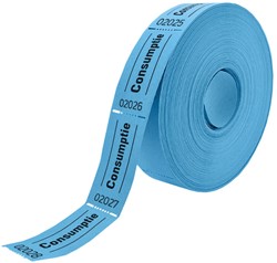 Consumptiebon CombiCraft 2 rollen à 1000 stuks blauw