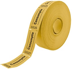 Consumptiebon CombiCraft 2 rollen à 1000 stuks geel