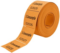 Consumptiebon CombiCraft halve consumptie 500 stuks oranje