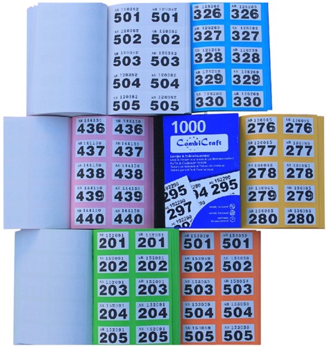 Nummerblok 1-1000 assorti 6 stuks-2