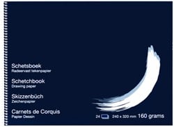 Schetsboek Papyrus 240x320mm 160gr 24 vel