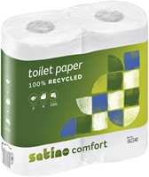 Toiletpapier Satino Comfort MT1 2-laags 200vel wit 062240-3