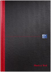 Notitieboek Oxford Black n' Red A4 96vel blanco