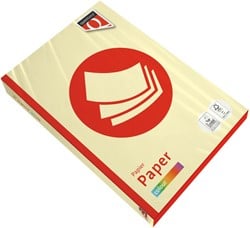 Kopieerpapier Quantore Colour A3 120gr kanariegeel 250 vel