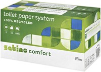 Toiletpapier Satino JT3 Comfort systeemrol 2-laags 100m wit 317960