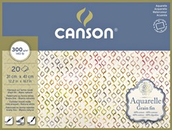 Aquarelblok Canson 31x41cm 20V 300gr fijn gelijmd