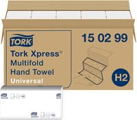 Handdoek Tork Xpress Basis H2 multifold universal 2-laags wit 150299-3