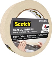 Afplaktape Scotch Premium Classic 24mmx50m beige-2