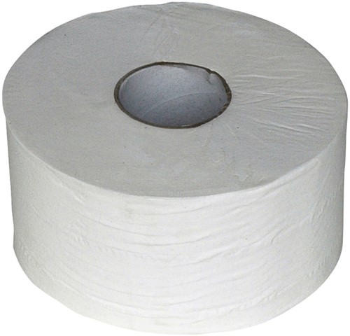 Toiletpapier Euro Products Q5 jumbo klein 2-laags 180m wit 240018