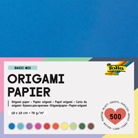 Origami papier Folia 70gr 10x10cm 500 vel assorti kleuren-2