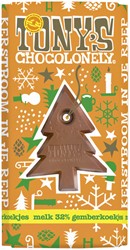 Chocolade Tony's Chocolonely Kerst melk gemberkoekjes 180gr