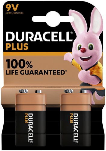 Batterij Duracell Plus 2x9Volt