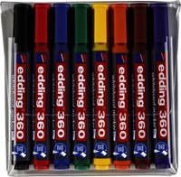 Viltstift edding 360 whiteboard rond 1.5-3mm set à 8 kleuren