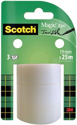 Plakband Scotch Magic 19mmx25m onzichtbaar