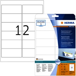 Etiket HERMA 10017 A4 99.1x42.3mm verwijderbaar wit