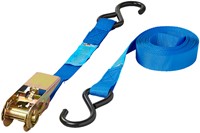 Spanband ProPlus blauw met ratel en 2 haken 5m-2