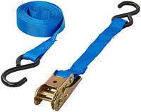 Spanband ProPlus blauw met ratel en 2 haken 5m-1
