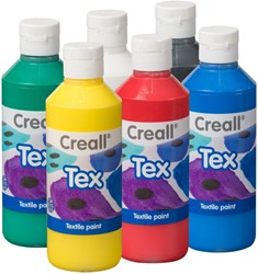 Textielverf Creall TEX 250ml set à 6 kleuren