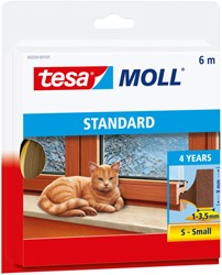 Tochtstrip Tesa Moll 05559 i profiel 9mmx6m bruin