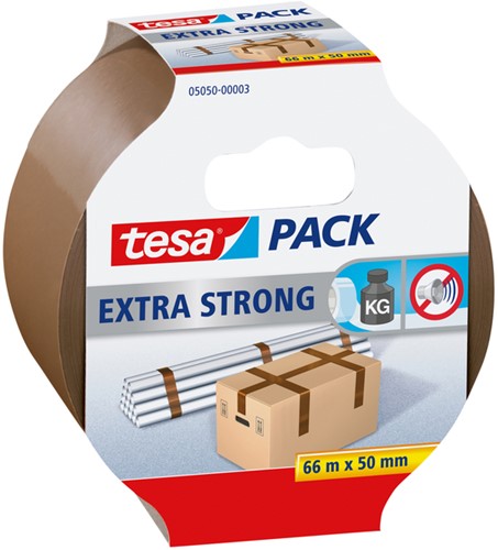 Verpakkingstape tesapack® Extra Strong  50mmx66m bruin