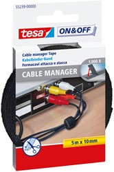 Kabelmanager tesa® On & Off bundelen 10mmx5m zwart