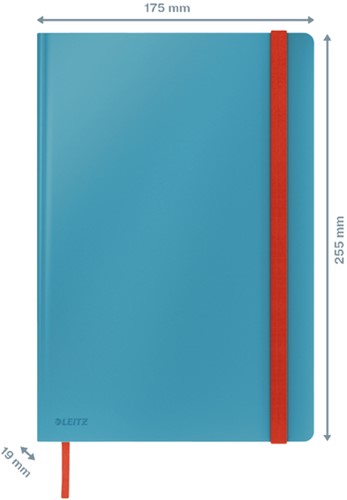 Notitieboek Leitz Cosy B5 160blz 100gr lijn blauw-3