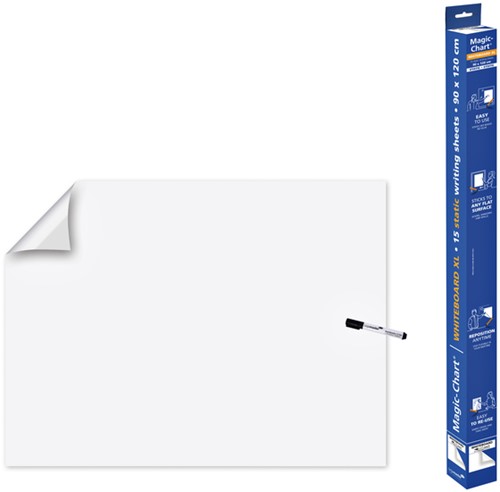 Magic-Chart Legamaster whiteboard XL 90x120cm wit