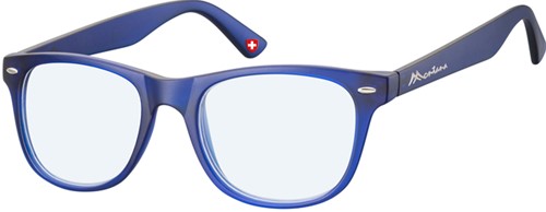 Leesbril Montana +3.00 dpt blue light filter blauw