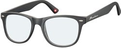 Leesbril Montana +2.50 dpt blue light filter zwart