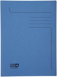 Dossiermap Exacompta Clean'Safe 2kleppen blauw
