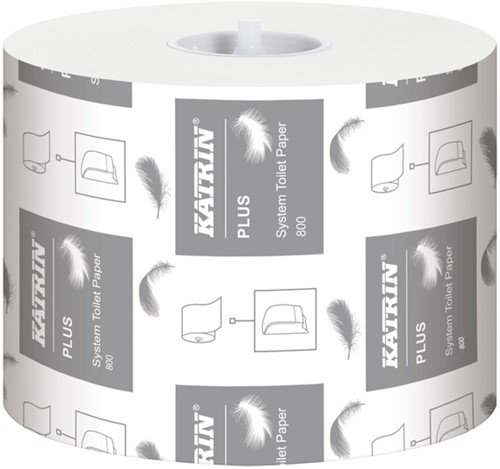 Toiletpapier Katrin 66940 doprol Plus system 800v 2lgs 36rol-2