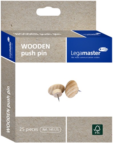 Push pins Legamaster hout 25stuks-1