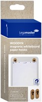 Whiteboard papierhaak Legamaster hout 2stuks-1