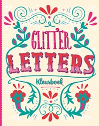 Kleurboek Interstat volwassenen glitter  letters