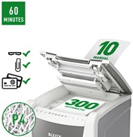 Papiervernietiger Leitz IQ Auto+ Office 300 P4 snippers 4x28mm-2