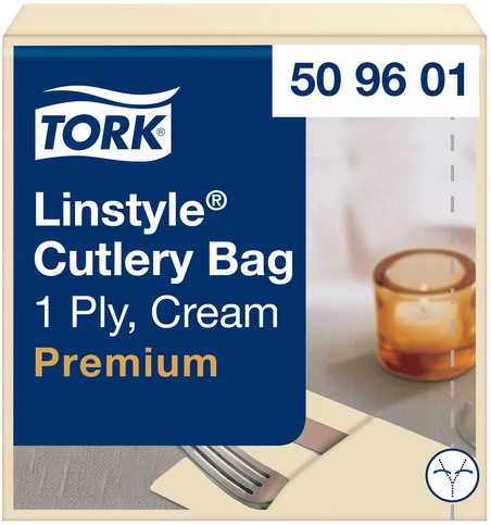 Pochette Tork LinStyle® 1-laags 50st duurzaam creme 509601-3