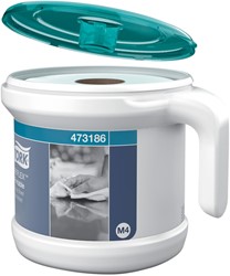 Startpakket Tork Reflex™ M4 draagbare dispenser wit/turquoise 473186