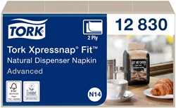 Servetten Tork Xpressnap Fit ® N14 2-laags 720 stuks naturel 12830