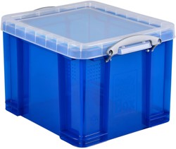 Opbergbox Really Useful 35 liter 480x390x310 mm transparant blauw